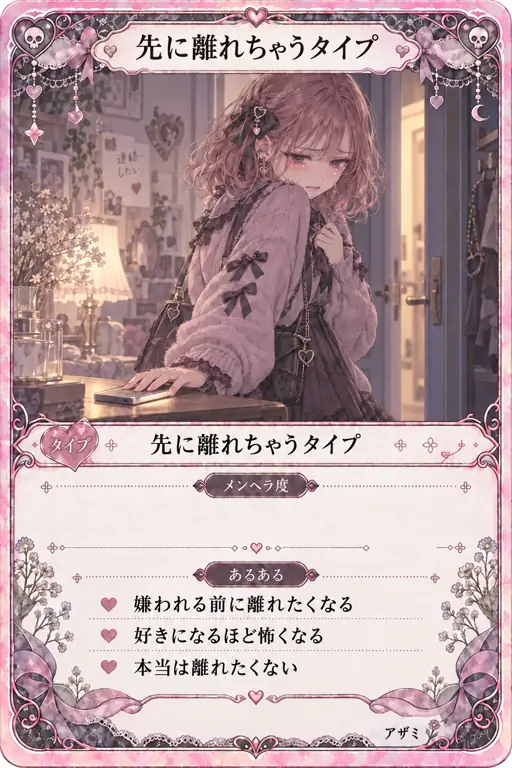 先に離れちゃうタイプ