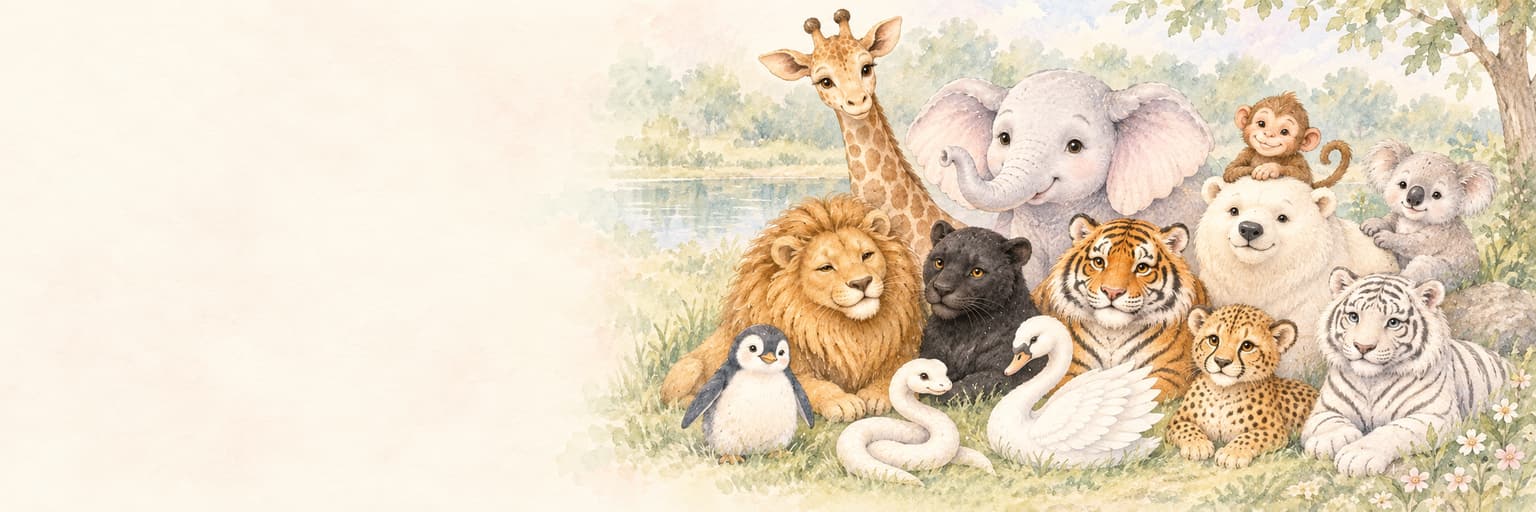 動物占いの世界を描いたイラスト