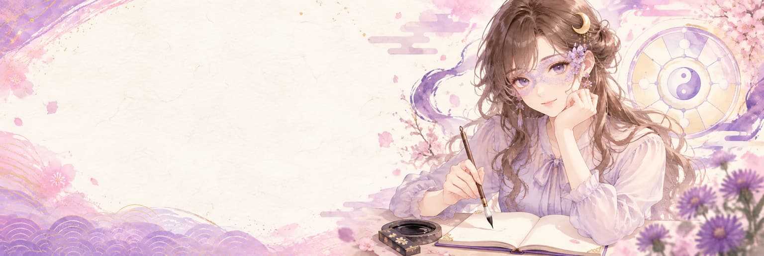 姓名判断の世界を描いたイラスト