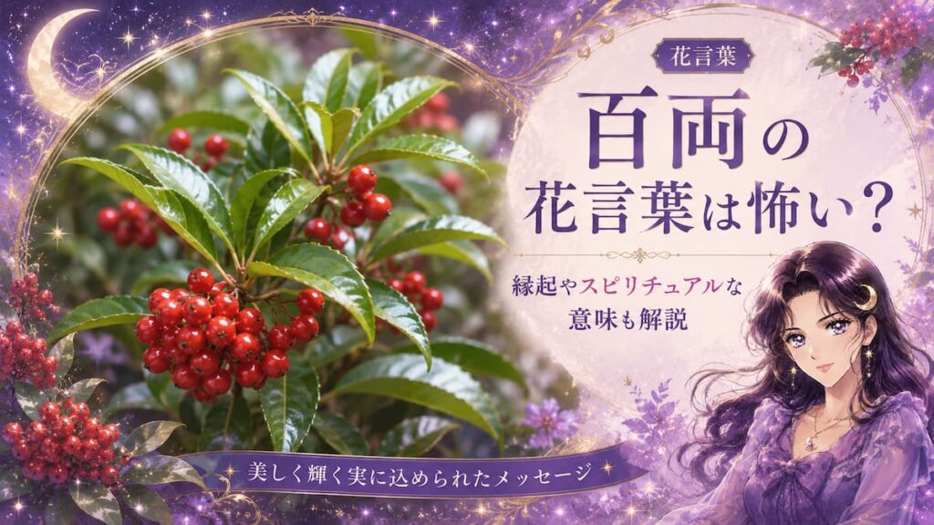 百両の花言葉は怖い？縁起・金運・スピリチュアルな意味も解説