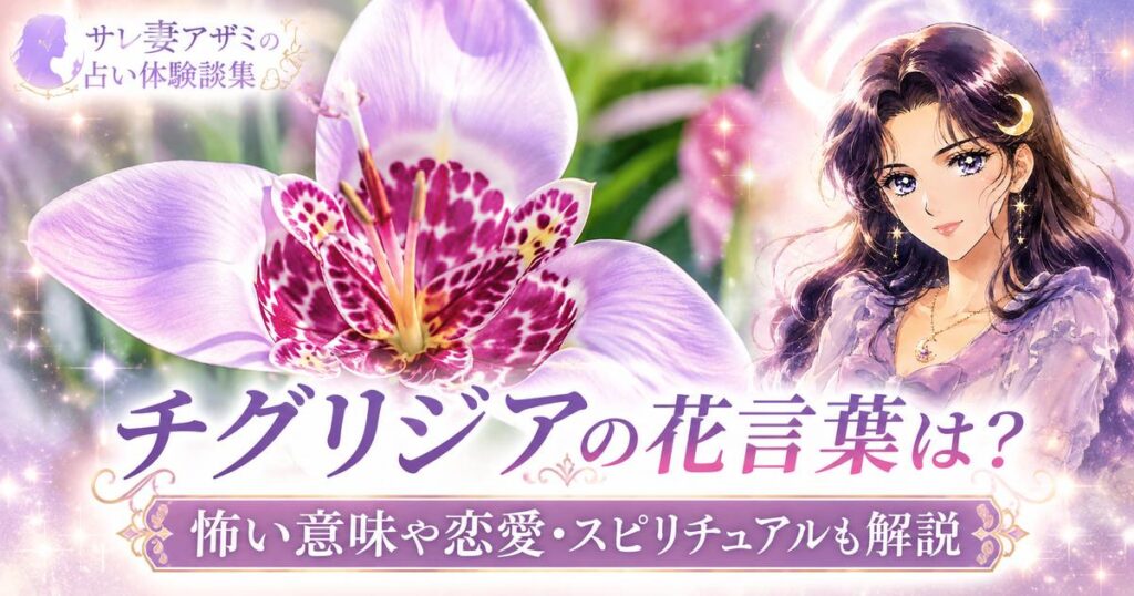 チグリジアの花言葉は？怖い意味や恋愛・スピリチュアルも解説