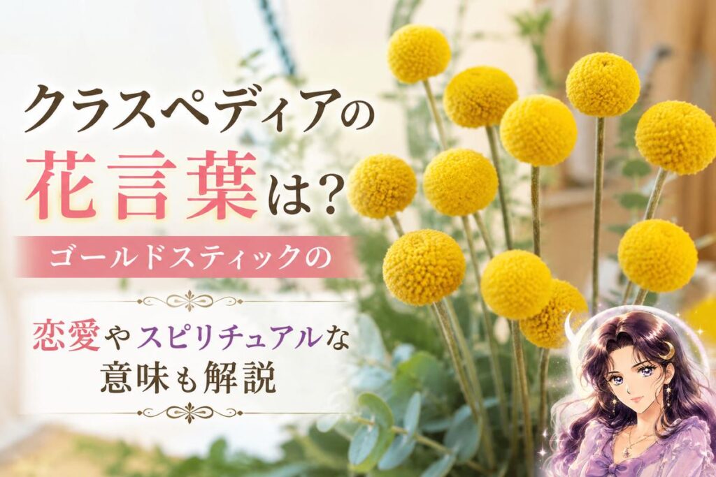 クラスペディアの花言葉は？ゴールドスティックの恋愛やスピリチュアルな意味も解説
