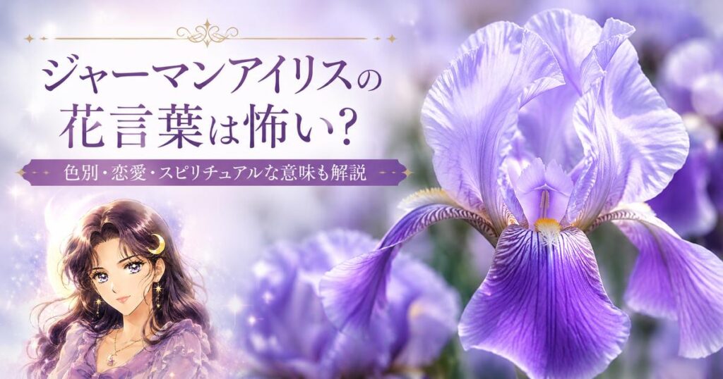 ジャーマンアイリスの花言葉は？怖いのか・色別・恋愛・スピリチュアルな意味も解説