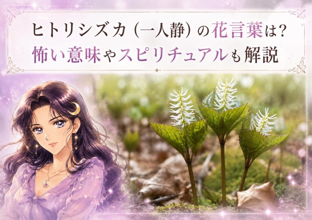 ヒトリシズカ(一人静)の花言葉は？怖い意味やスピリチュアルも解説