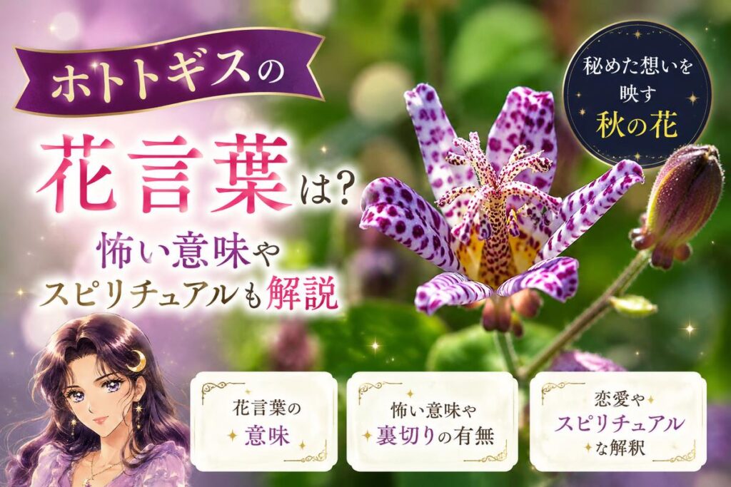 ホトトギスの花言葉は？怖い意味やスピリチュアルも解説