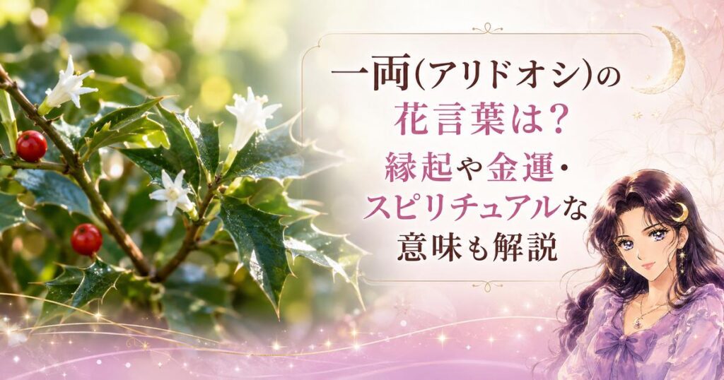 一両(アリドオシ)の花言葉は？縁起や金運・スピリチュアルな意味も解説