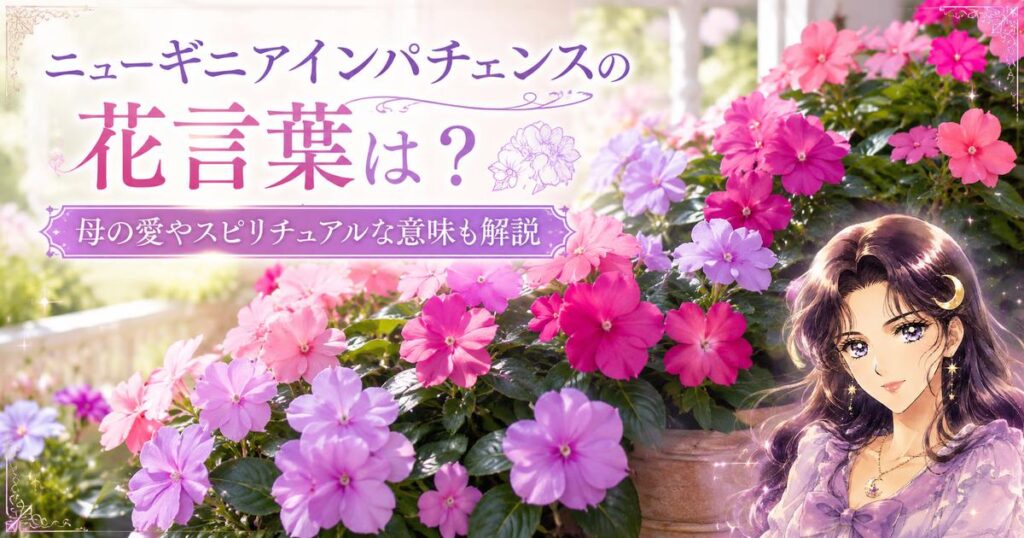 ニューギニアインパチェンスの花言葉は？母の愛やスピリチュアルな意味も解説
