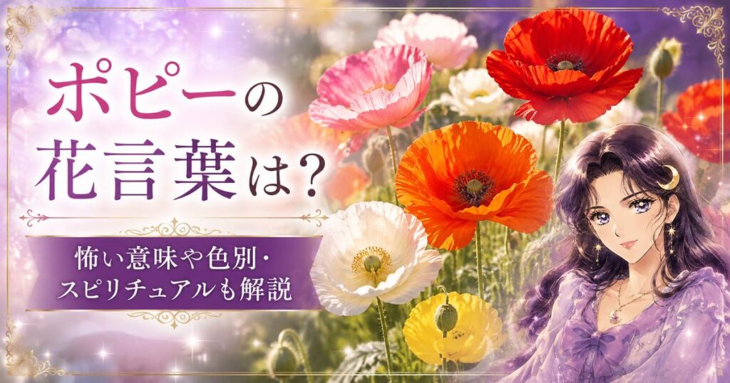 ポピーの花言葉は？怖い意味や色別・スピリチュアルも解説