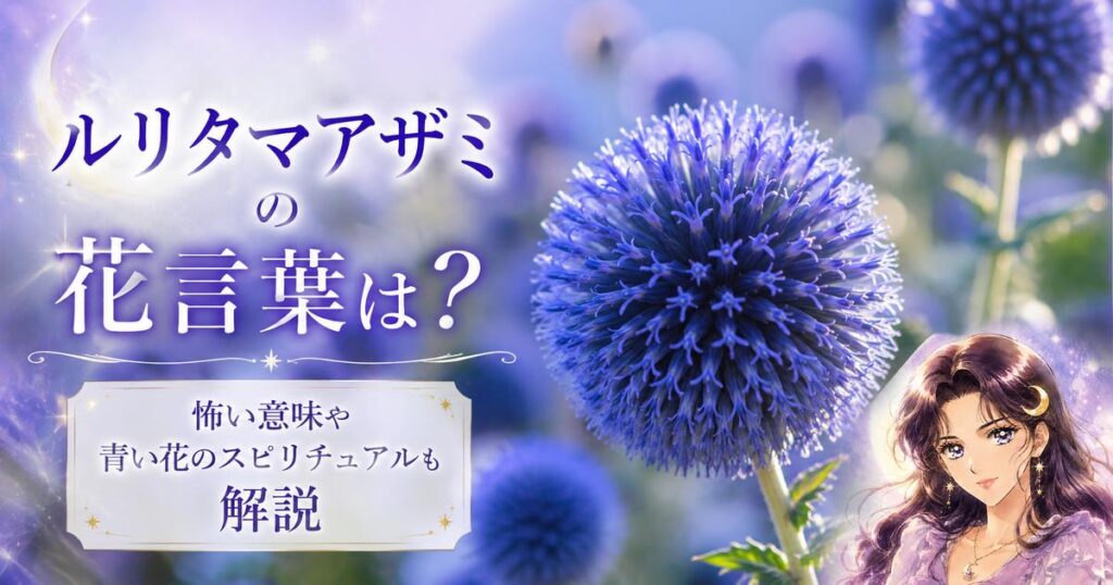 ルリタマアザミの花言葉は？青い花のスピリチュアルや怖い意味も解説