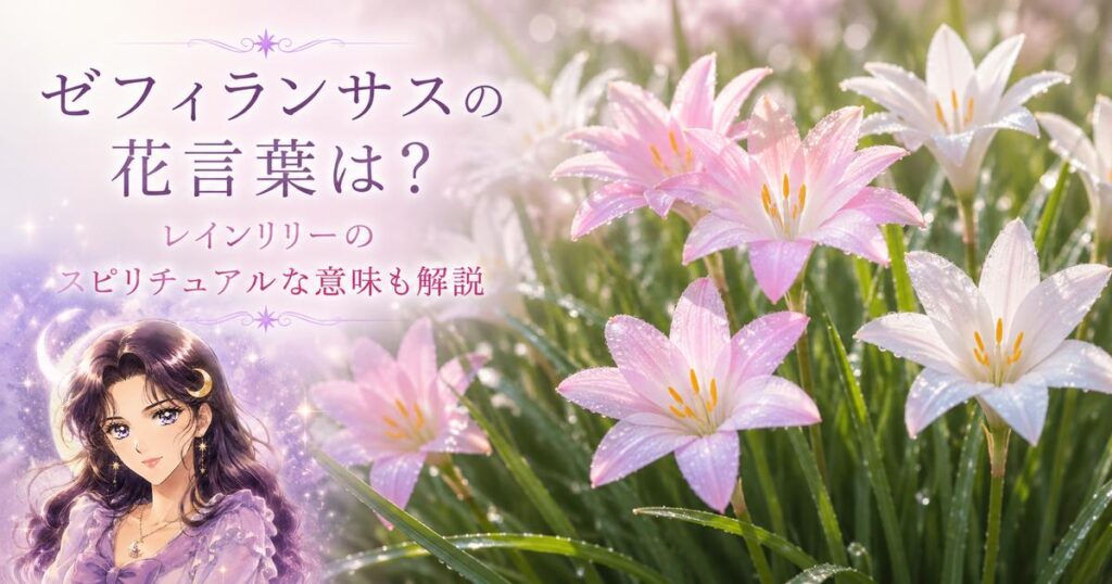 ゼフィランサスの花言葉は？レインリリーのスピリチュアルな意味も解説