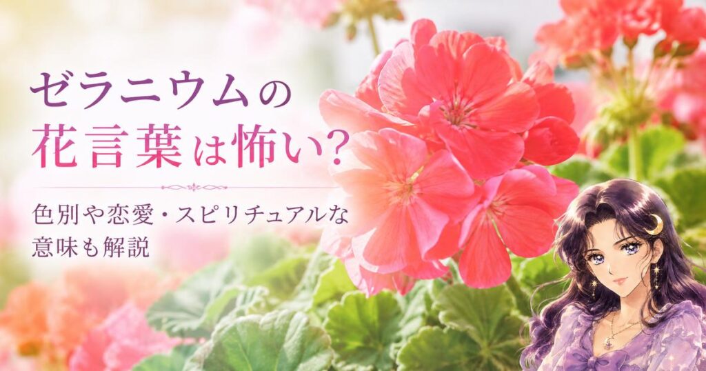 ゼラニウムの花言葉は？色別や恋愛・スピリチュアルな意味も解説