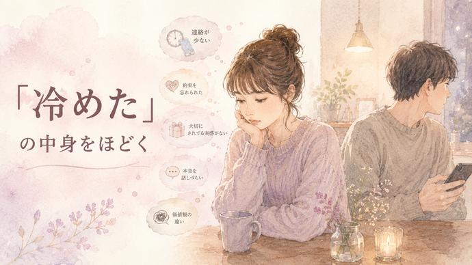 彼氏に言えなかった不満を抱えながら距離を感じる女性