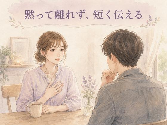 彼氏に一人で考える時間がほしいと落ち着いて伝える女性