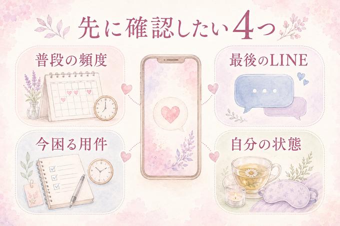 彼氏から連絡が来ないとき最初に確認する四つのポイント