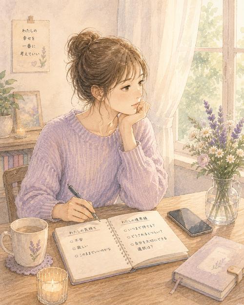 スマホを置いて自分がどこまで待てるか考える女性