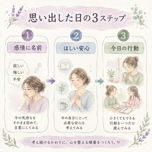 元彼を思い出したときに感情と必要を分ける3ステップ図解