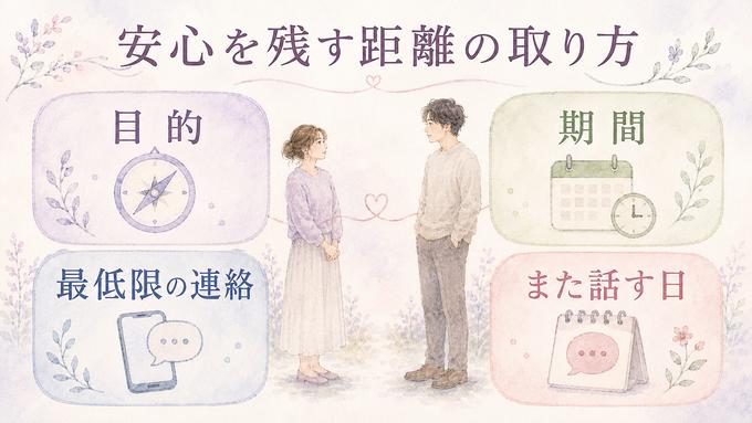 倦怠期に安心を残して距離を置くための4つの確認事項