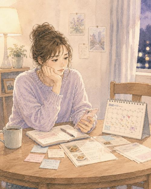 デートの予定や連絡を一人で抱え込んで疲れている女性