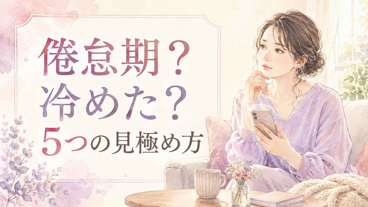 倦怠期なのか気持ちが冷めたのか悩みながら考える女性