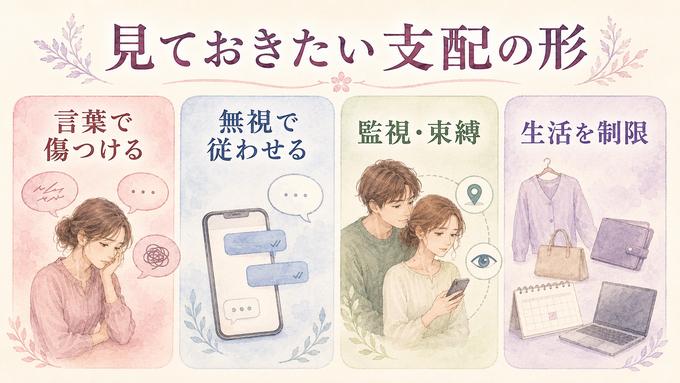 モラハラで確認したい支配の形を整理した図解