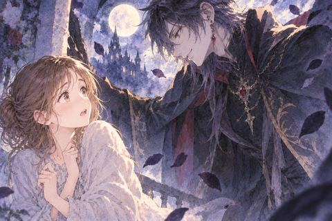 怖いアニメキャラから距離を取る女性