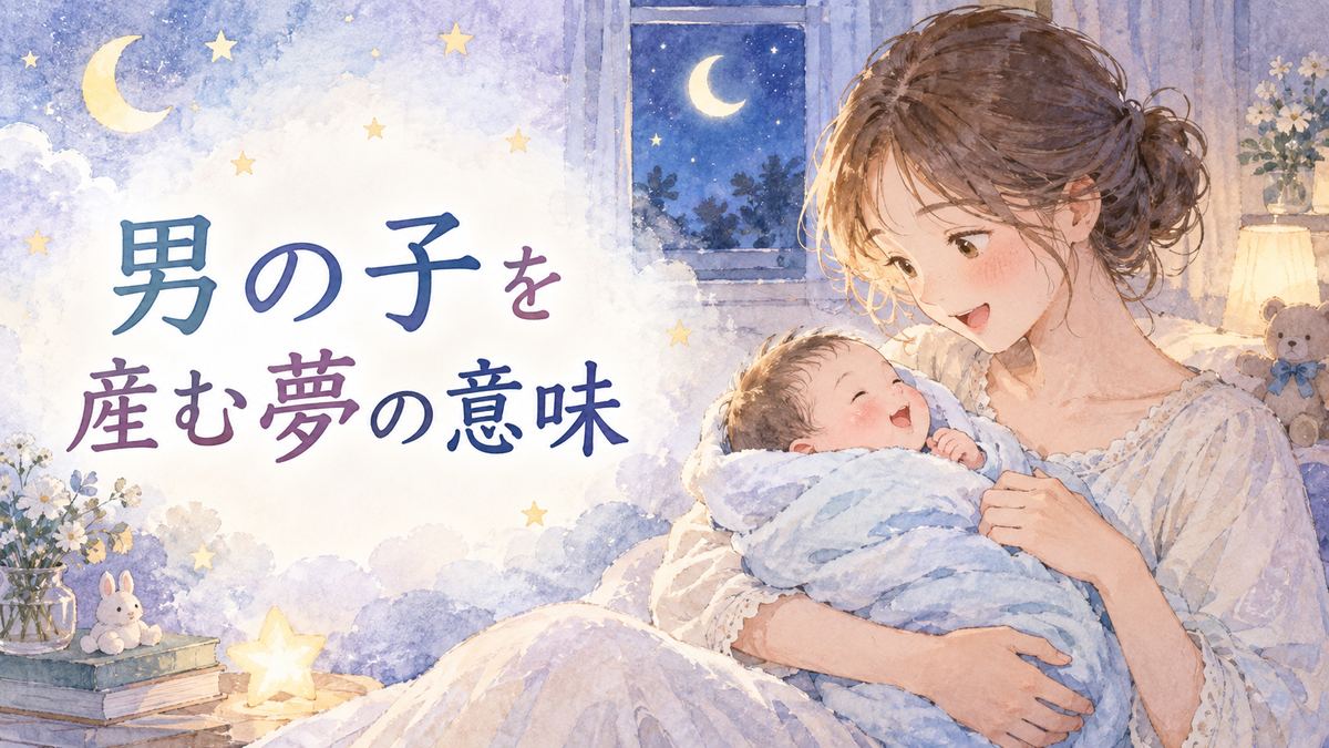 夜の部屋で赤ちゃんの男の子を抱く大人の女性