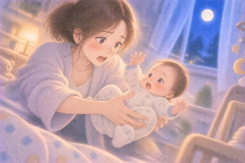 腕から滑りそうな赤ちゃんを必死に支える女性の夢