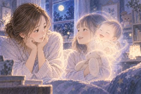 成長した子供の姿と赤ちゃんだった頃が重なって見える夢