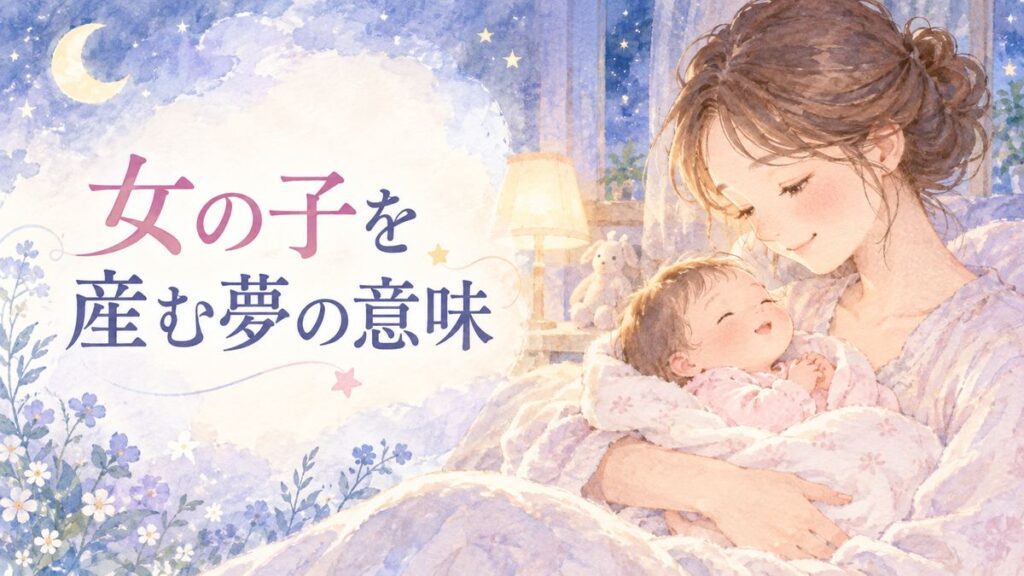夜の部屋で赤ちゃんの女の子を優しく抱く大人の女性