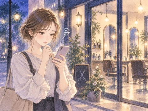 美容室の予約を取れず困っている女性