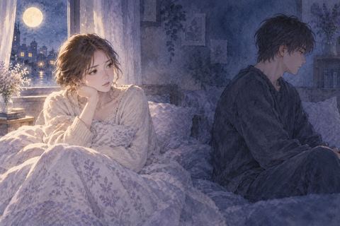 同じ部屋にいながら距離を感じる男女の夢