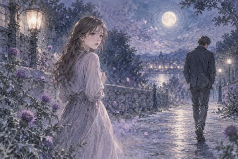 別々の方向へ歩き出す男女と立ち止まる女性の夢