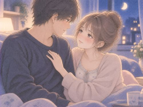 相手へ手を伸ばし親しく向き合う女性