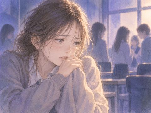 夢の中で涙を浮かべ、悔しさと悲しさが混じった表情の人物