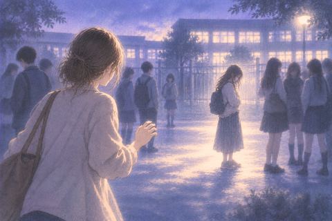 夢の中で孤立した友達へ近づこうとする人物