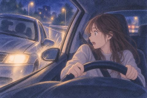 車の事故に遭って驚く自分の夢