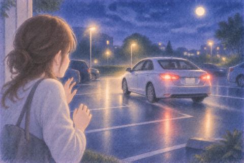 誰も運転していない車が夜の駐車場で動き出す夢