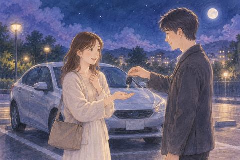 誰かから車の鍵を受け取る人物の夢