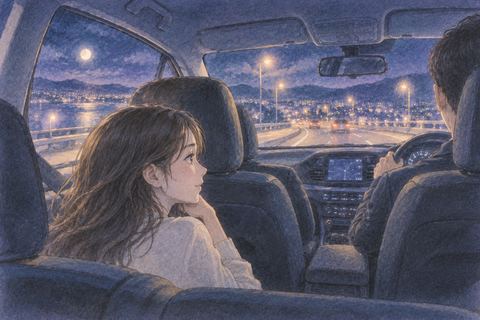 誰かが運転する車に乗る人物の夢