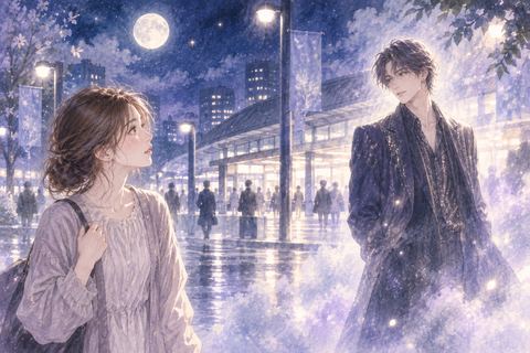 見覚えのある芸能人風の人物を不思議そうに見つめる女性の夢