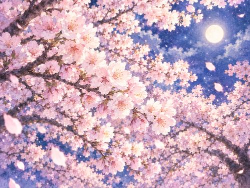 枝いっぱいに咲いた満開の桜