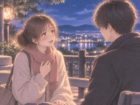 幼馴染へ思いを伝える女性