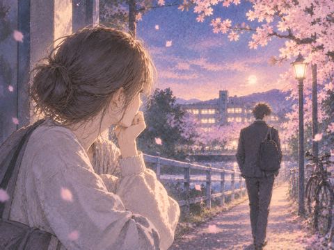 好きだった幼馴染を懐かしく見る女性
