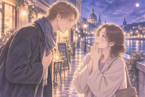 異なる文化を感じる人物から告白され新鮮な驚きを見せる女性