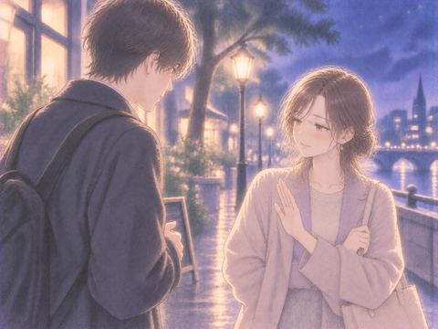 告白に静かに断りの意思を示す女性