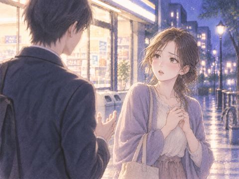 普段意識していない顔見知りから突然告白され驚く女性