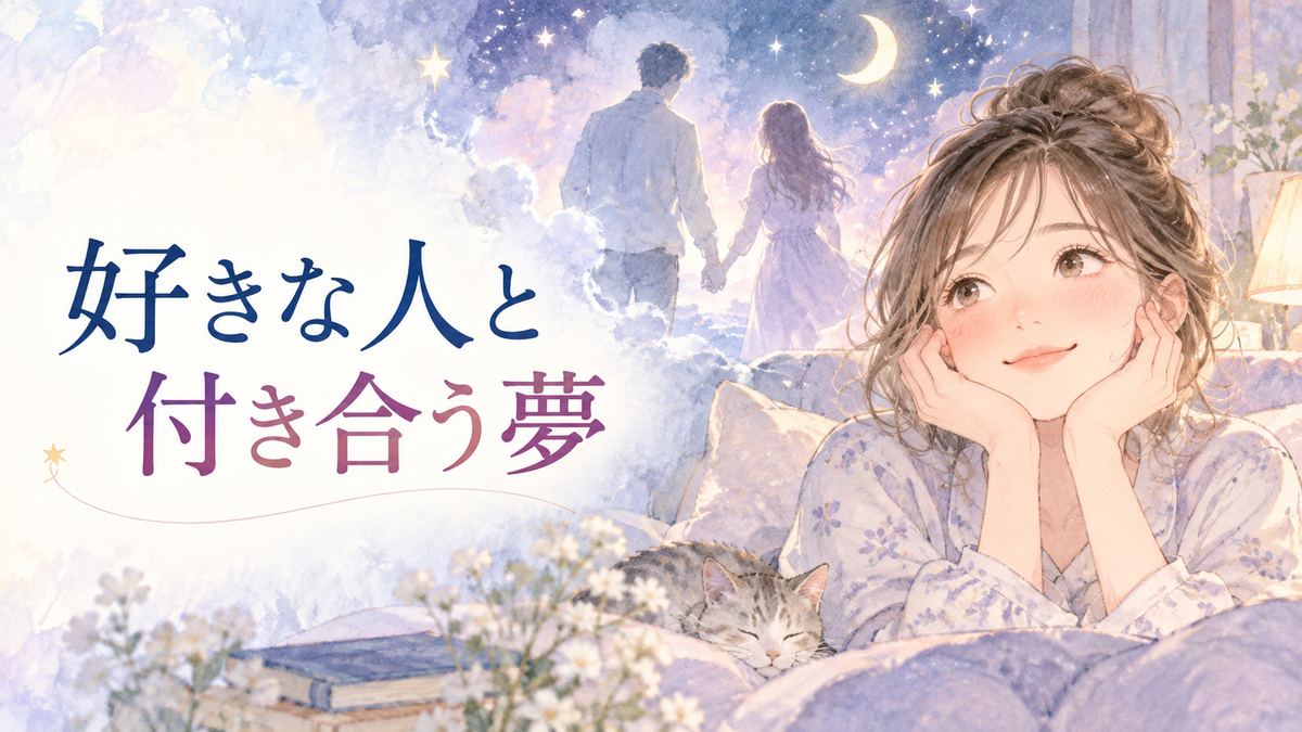 夢の恋人を思い浮かべて微笑む大人の女性