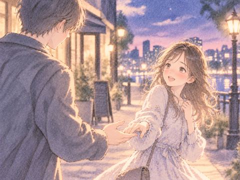 好きな男性から誘われて喜ぶ女性