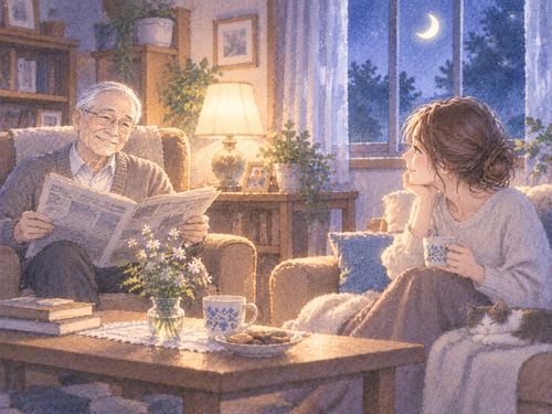 亡くなったおじいちゃんと同じ部屋で穏やかに過ごす夢