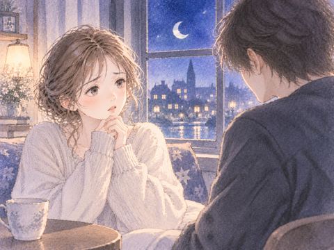 恋人の言葉に迷う女性と男性